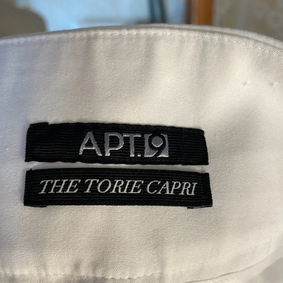 ☀️Apt 9 Tori Capri EUC White size 12 ☀️ - Picture 4 of 8